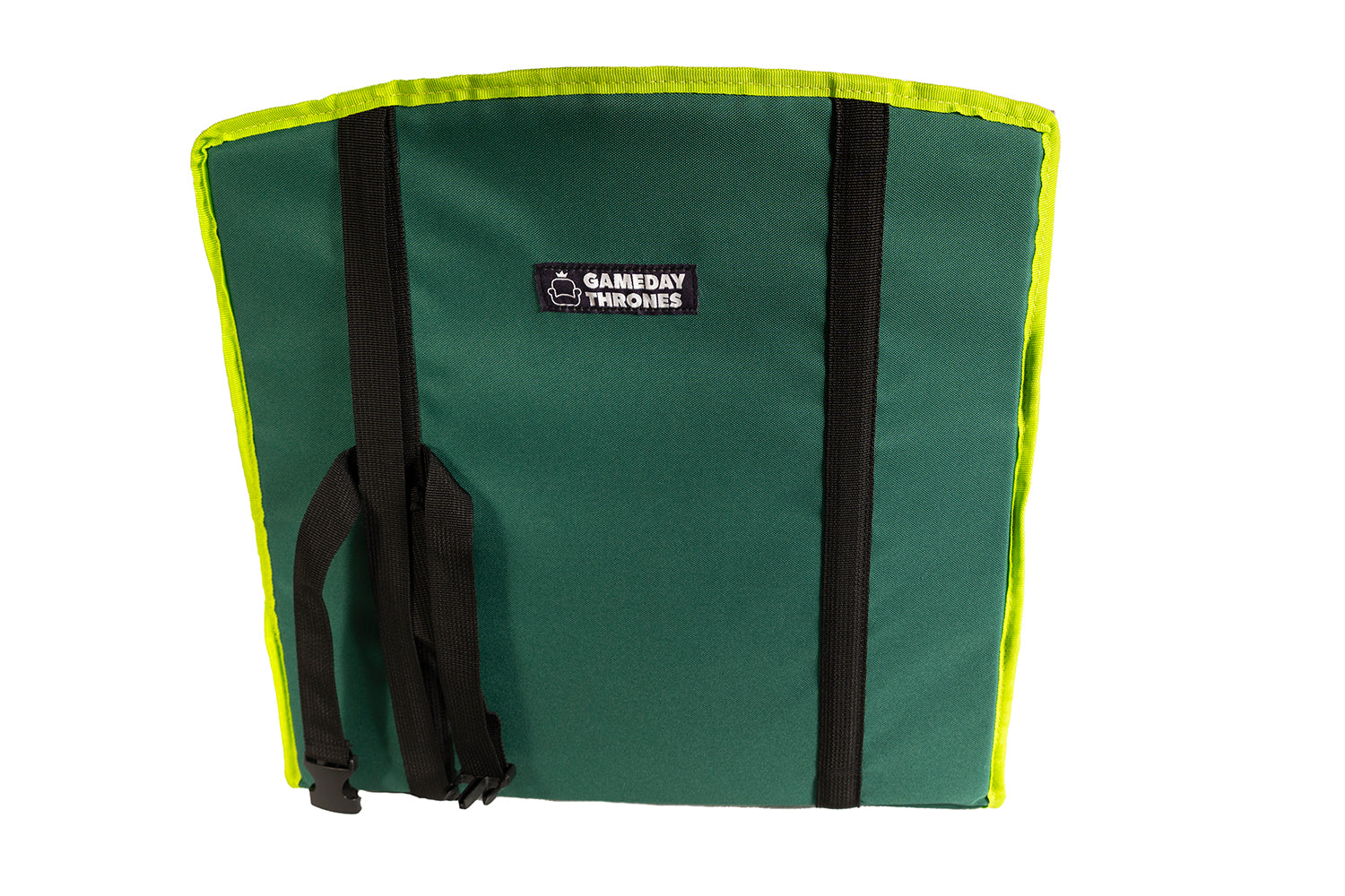 Gameday Throne™ - Cushioned Base + Back Support - The Green Machine (Green/Lime)