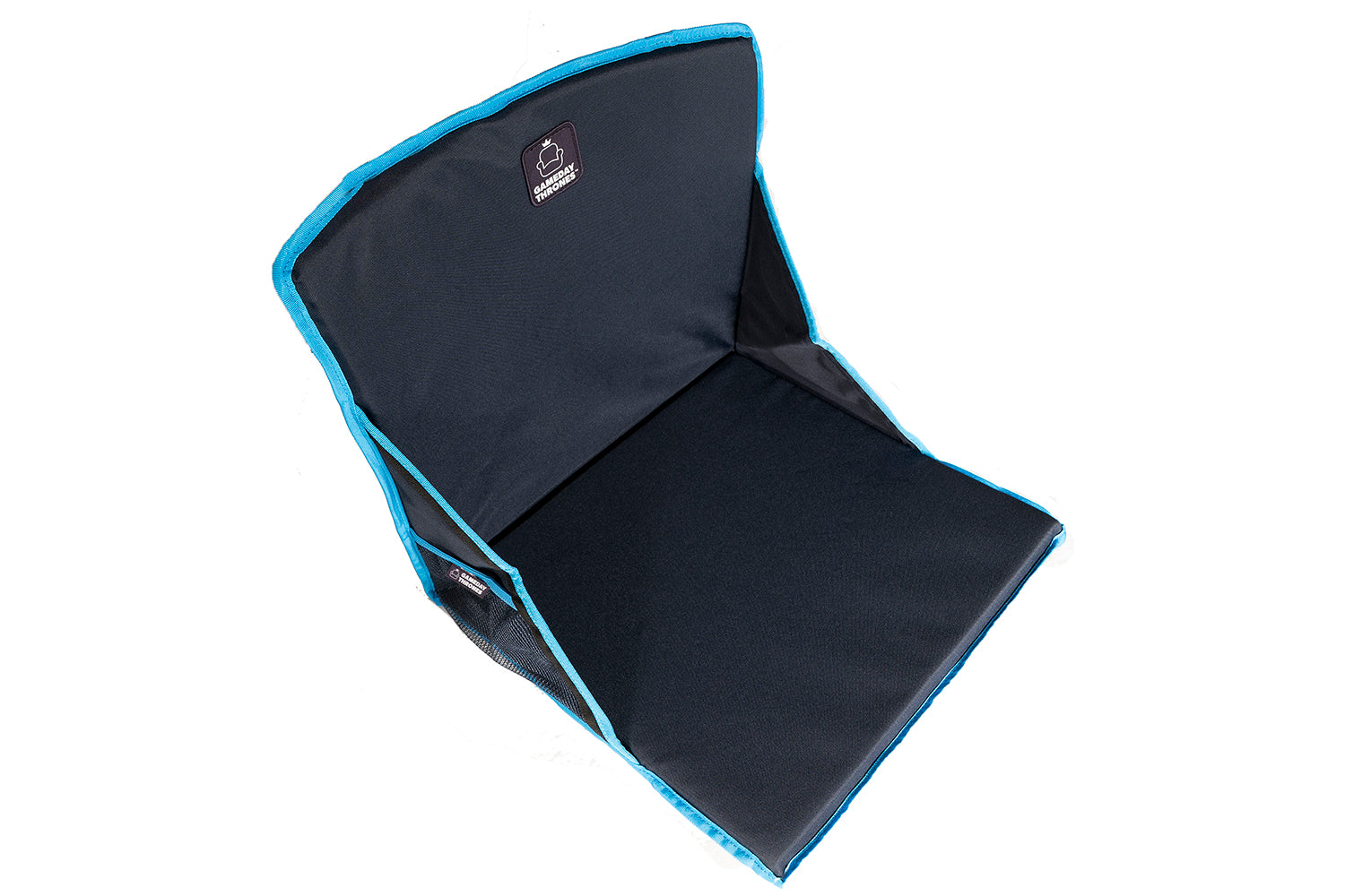 Gameday Throne™ - Cushioned Base + Back Support - The Icebreaker (Navy/Blue)