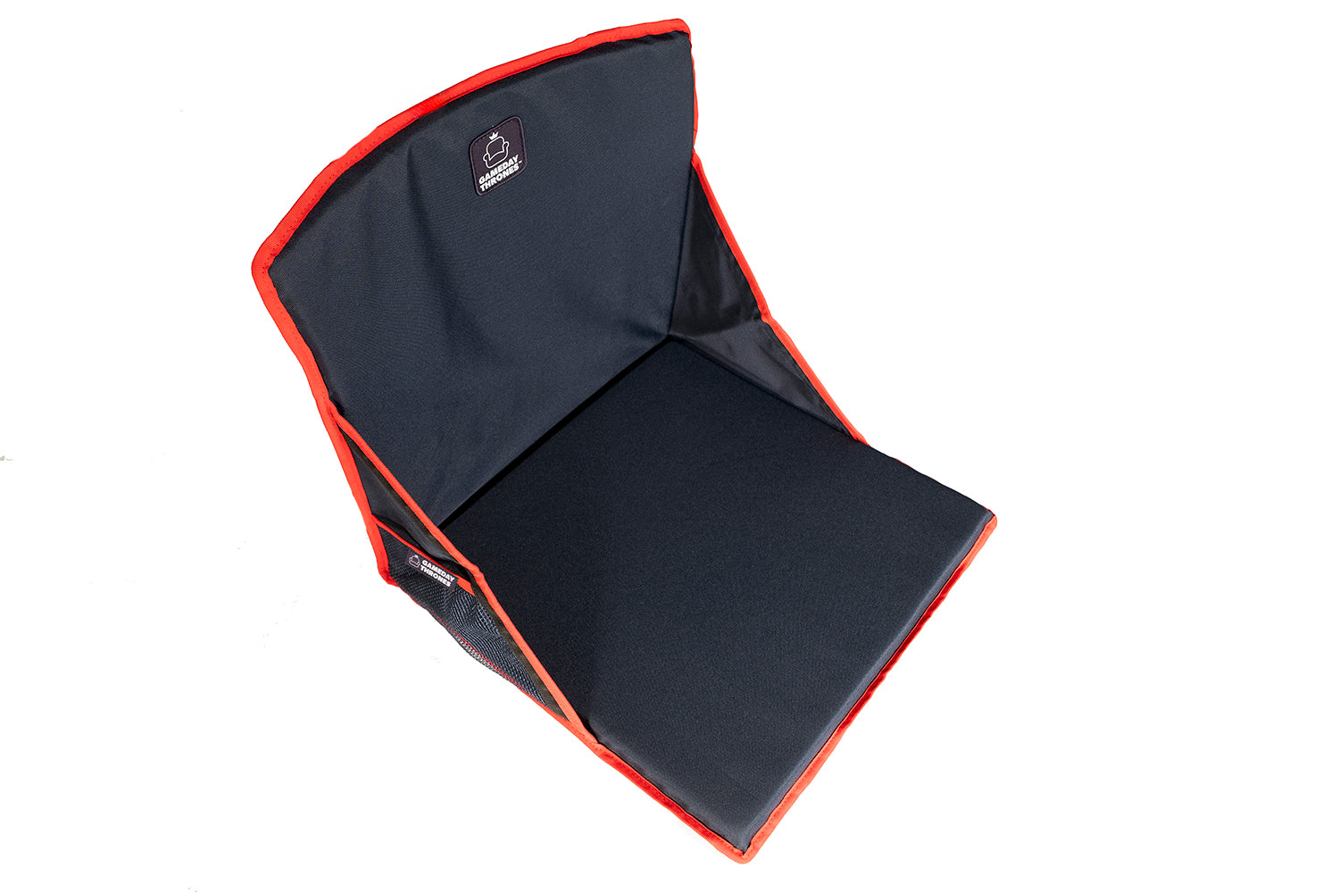 Gameday Throne™ - Cushioned Base + Back Support - The Gamebreaker (Navy/Red)