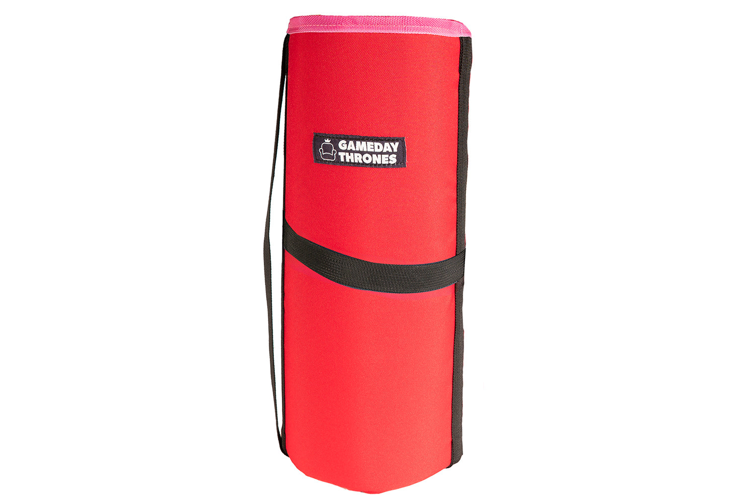 Gameday Throne™ - Cushioned Base + Back Support - The Hot Streak (Red/Pink)