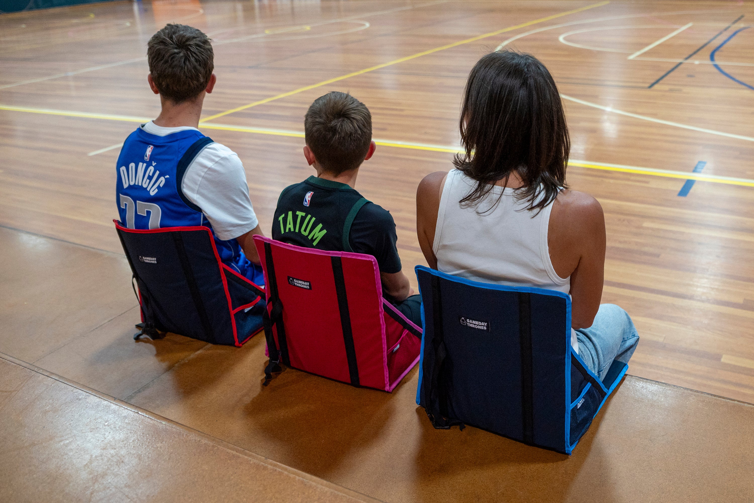 Gameday Throne™ - Cushioned Base + Back Support - The Icebreaker (Navy/Blue)