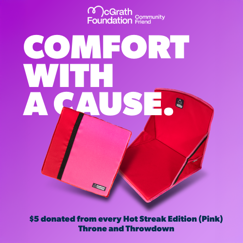 Gameday Throwdown | The Hot Streak (Red/Pink) | Premium Stadium Seat