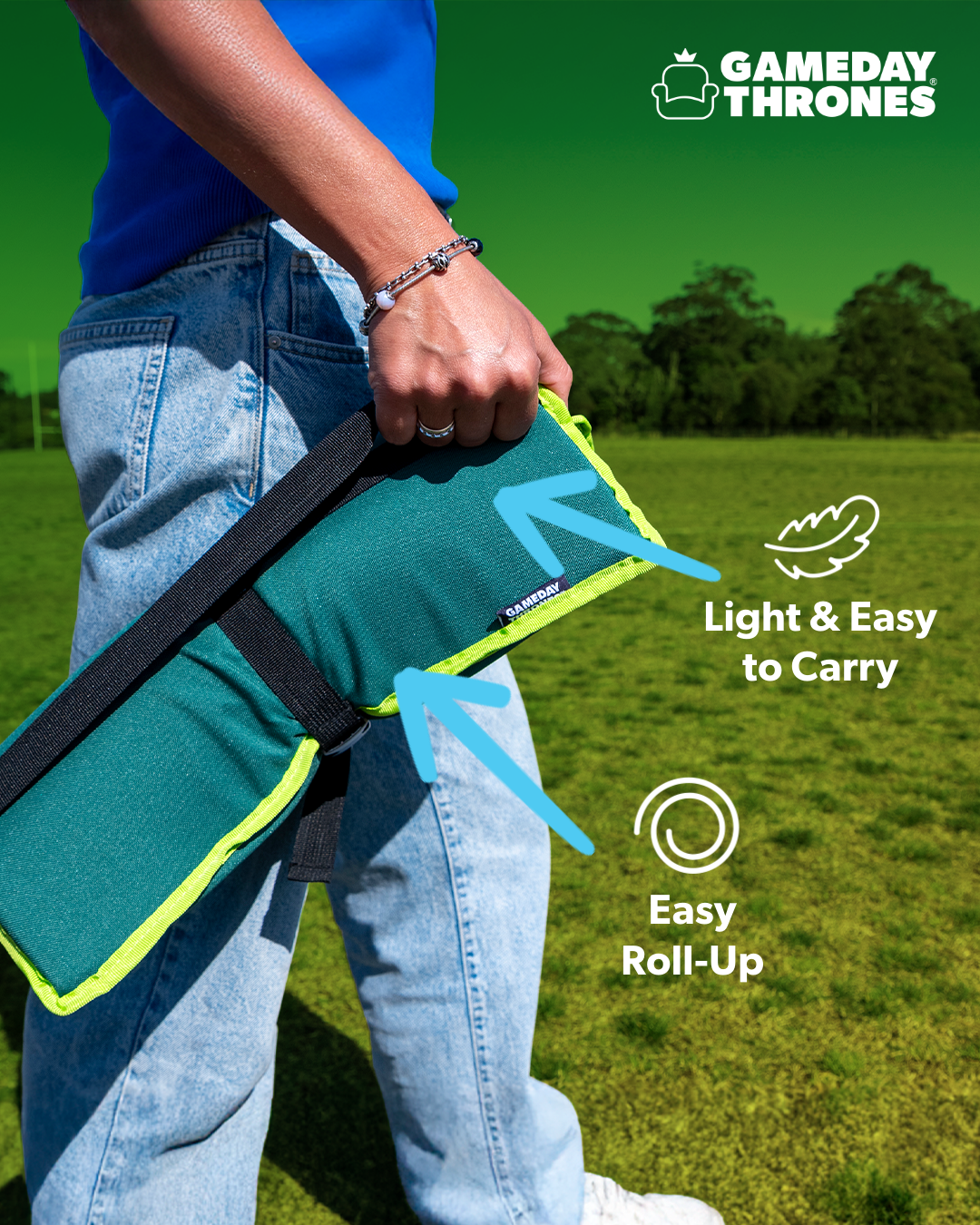 Gameday Throwdown | The Green Machine (Green/Lime) | Premium Stadium Seat