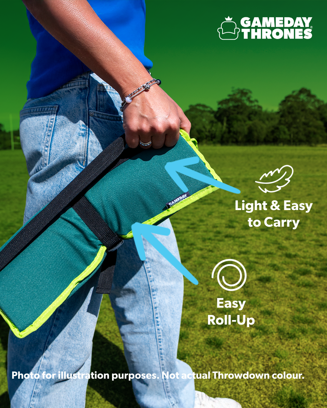 Gameday Throwdown | The Icebreaker (Navy/Blue) | Premium Stadium Seat